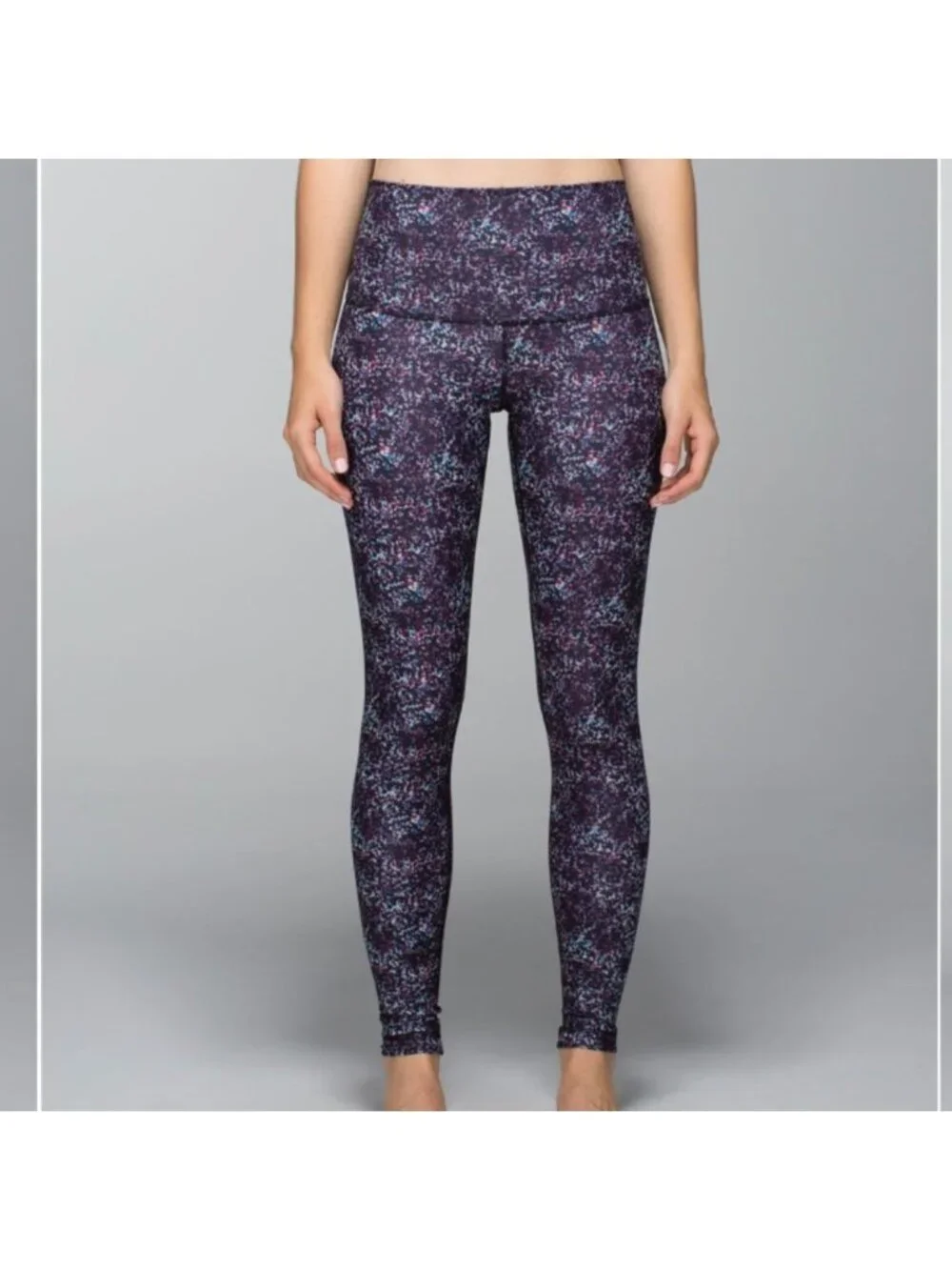 Lululemon Wunder Under Pant *Full-On Luxtreme (Roll Down)Rocky Road Gusto Blue